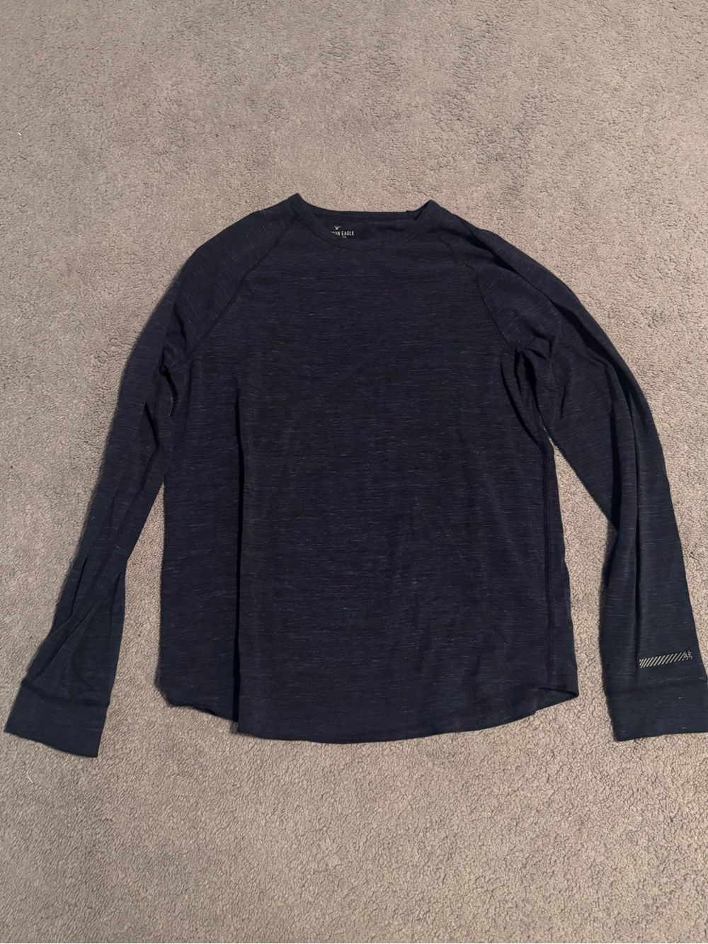 Navy Blue American Eagle Ling Sleeve Tee